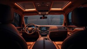 Escalade V interior luxury