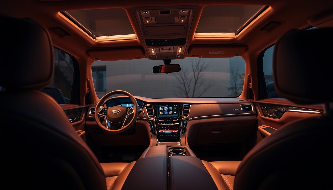Escalade V interior luxury