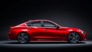 Infiniti Q50 Red Sport competition