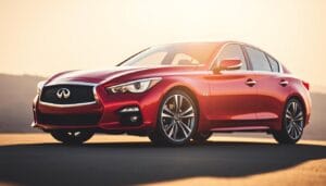 Infiniti Q50 Red Sport styling