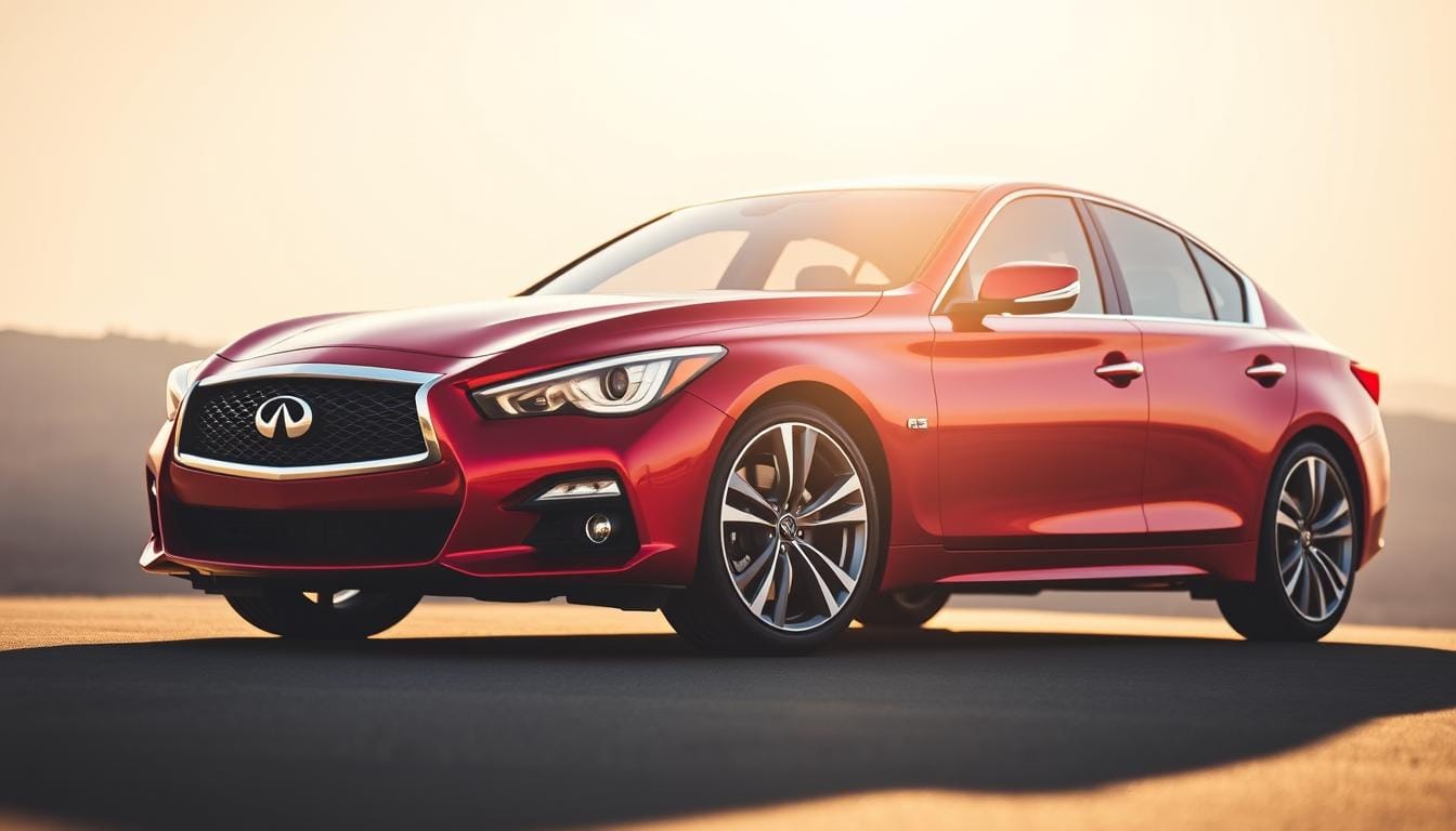 Infiniti Q50 Red Sport styling