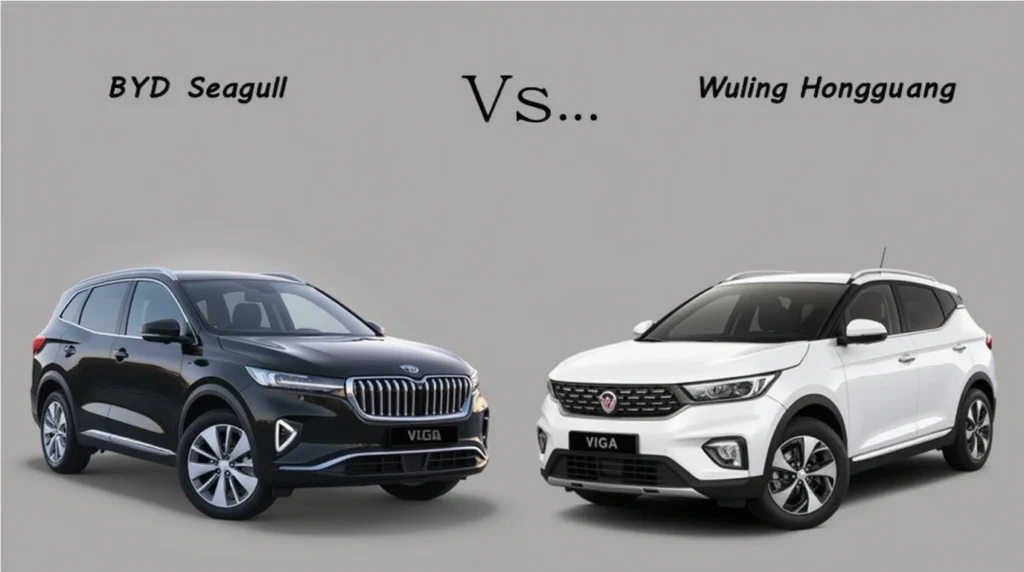 BYD Seagull vs Wuling Hongguang Mini EV