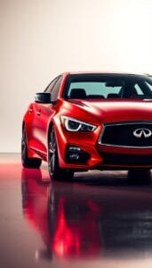 Infiniti Q50 Red Sport vs other sport cars