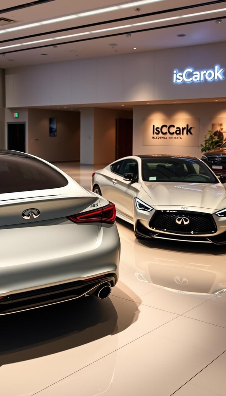 Luxury sport cars like Infiniti Q50 Red Sport