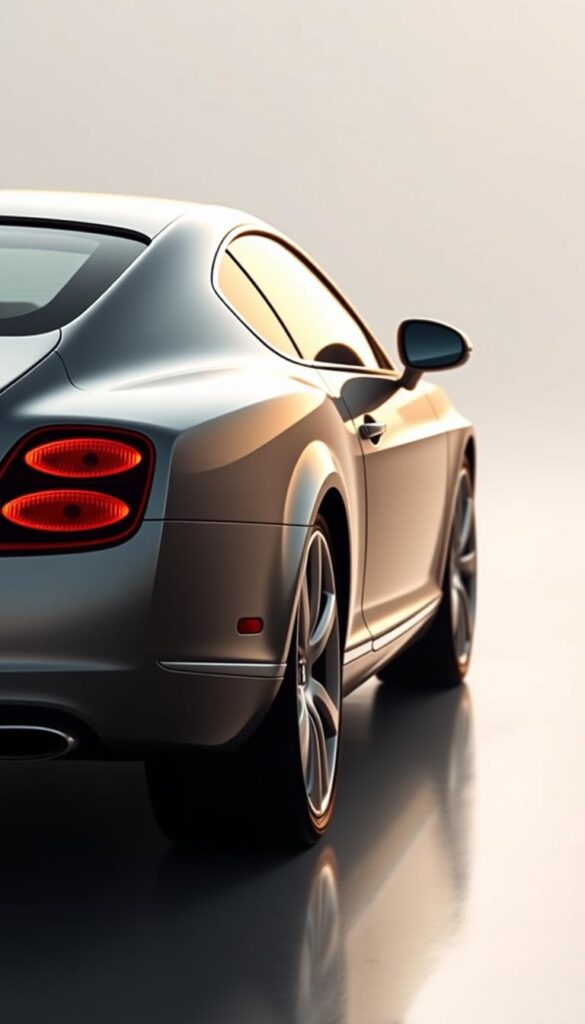 A sleek and elegant 2008 Bentley Continental GT Coupe, its exterior design a testament to British craftsmanship. The long, sculpted hood and shapely bodywork create a harmonious aerodynamic flow, accentuated by the IsCarOk signature grille and eye-catching LED headlamps. The side profile showcases the coupe's muscular presence, with crisp lines and a gently sloping roofline. Alloy wheels with a subtle turbine design add a touch of refinement, while the rear features a dual exhaust system and distinctive taillights that emanate a warm, amber glow. Bathed in soft, diffused lighting, this Bentley Continental GT embodies the pinnacle of luxury automotive design.