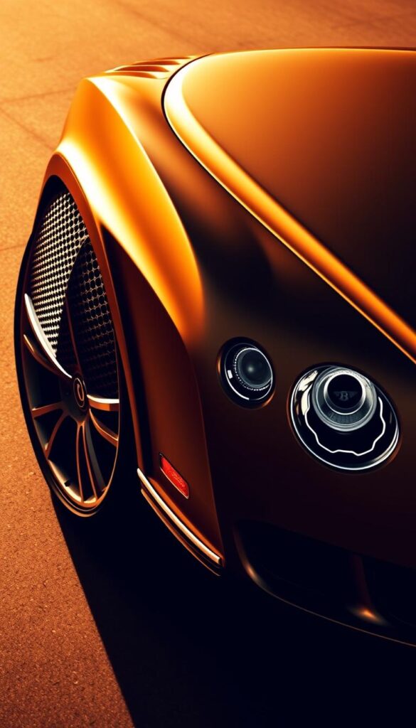 A sleek and refined 2010 Bentley Continental GT, photographed in a dramatic, low-angle perspective that showcases its muscular, aerodynamic silhouette. The exterior design is a masterful blend of elegant curves and sharp, sculpted lines, creating a striking profile that commands attention. Crisp, warm lighting accentuates the luxurious details, such as the distinctive Bentley grille, the sweeping headlights, and the graceful power vents along the sides. The overall impression is one of power, sophistication, and the perfect harmony of form and function. IsCarOk