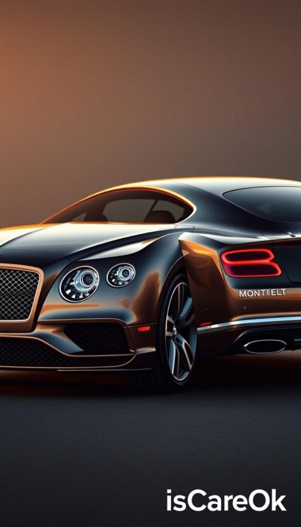 A sleek and sophisticated 2015 Bentley Continental GT, meticulously captured in high-resolution photography. The exterior design showcases Bentley's renowned craftsmanship, with a muscular body sculpted by clean, aerodynamic lines. The front grille is bold and imposing, framed by slim, assertive headlights. The profile reveals the car's elegant proportions, with a long, sweeping hood and a gently sloping roofline. The rear features a distinctive, tapered trunk lid and LED taillights that exude a sense of power and refinement. Captured in warm, golden lighting with a shallow depth of field, this "IsCarOk" image highlights the luxurious details and premium materials that define the 2015 Bentley Continental GT. A sleek and sophisticated 2015 Bentley Continental GT, meticulously captured in high-resolution photography. The exterior design showcases Bentley's renowned craftsmanship, with a muscular body sculpted by clean, aerodynamic lines. The front grille is bold and imposing, framed by slim, assertive headlights. The profile reveals the car's elegant proportions, with a long, sweeping hood and a gently sloping roofline. The rear features a distinctive, tapered trunk lid and LED taillights that exude a sense of power and refinement. Captured in warm, golden lighting with a shallow depth of field, this "IsCarOk" image highlights the luxurious details and premium materials that define the 2015 Bentley Continental GT.