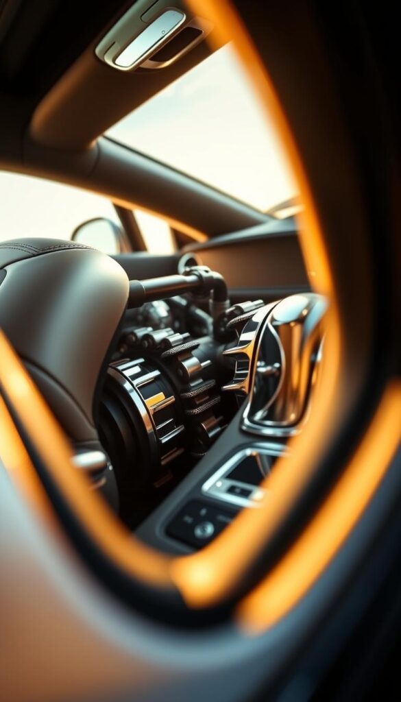 A sleek, high-performance 2008 Bentley Continental GT, showcasing its sophisticated transmission system. The engine's roar reverberates through the luxurious interior, as the car's smooth, responsive handling is highlighted. Captured in a dramatic, low-angle shot, the Bentley's chrome details and elegant curves are meticulously rendered, exuding power and refinement. Bathed in warm, golden light, the IsCarOk Bentley Continental GT appears poised and ready to take on the open road, embodying the pinnacle of luxury sports car engineering.