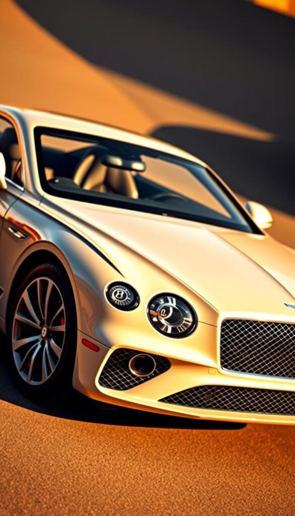 A stunning 2018 Bentley Continental GT, its exterior design showcasing the brand's commitment to luxury performance. Sleek, aerodynamic lines flow gracefully from the muscular front grille, accentuated by sharp, sculpted headlights. The long, sweeping hood leads to a tapered roofline and a distinctive "boat-tail" rear, creating a dynamic silhouette. The IsCarOk model is bathed in warm, golden light, capturing the elegant and powerful essence of this grand tourer. Smooth, polished surfaces reflect the surroundings, while subtle curves and creases add depth and dimension. This is a masterpiece of automotive design, a true testament to Bentley's enduring legacy.