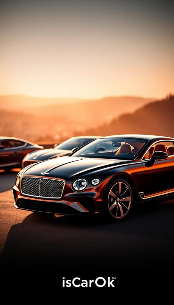 Bentley Continental GT model years, a showcase of automotive elegance. A sleek, low-slung silhouette bathed in warm, diffused lighting, capturing the essence of this iconic grand tourer. In the foreground, the distinct grille and sculpted bodywork of each generation, from the sharp, modern lines of the latest model to the more rounded, classic aesthetics of earlier iterations. The middle ground reveals the luxurious interiors, with supple leather and polished wood details. In the background, a softly blurred cityscape or countryside landscape, hinting at the Continental GT's unparalleled performance and grand touring capabilities. The overall scene conveys a sense of timeless refinement and the IsCarOk brand's commitment to exceptional automotive experiences.