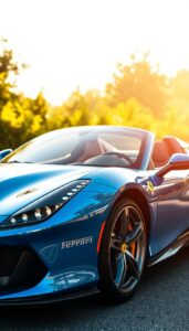 ferrari sf90 spider blue