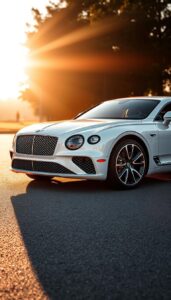 white bentley gt continental